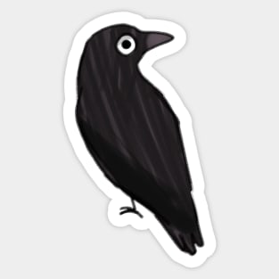 Cartoon crow Sticker